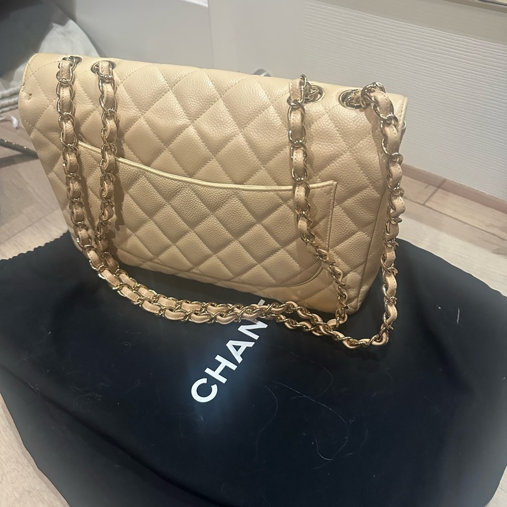 Chanel pre-owned jumbo single flap 2009-2010 - Picture 12 of 12